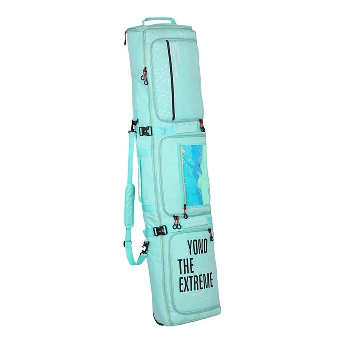 Sac De Snowboard avec roulettes Sac À Skis À Double roulettes Grand Sac À Chaussures De Ski Et Casque À Compartiments Multiples pour Les Voyages en Avion