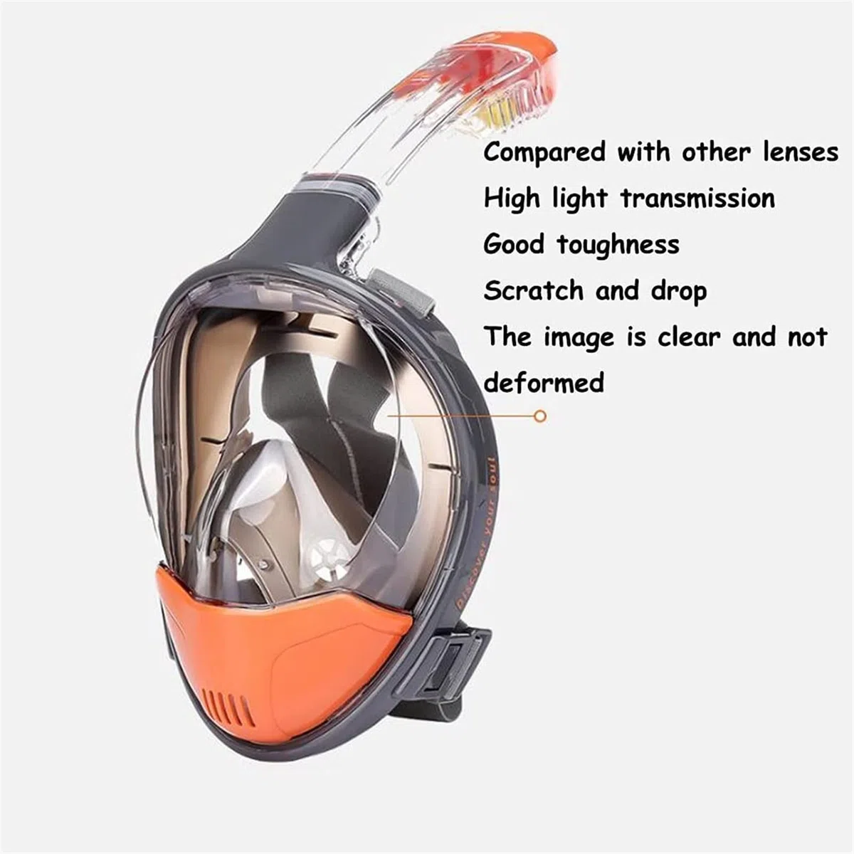 Masques de plongée Lunettes de plongée en apnée Équipement de plongée HD Unisexe en Silicone Lunettes de Natation Lunettes étanches et antibuée