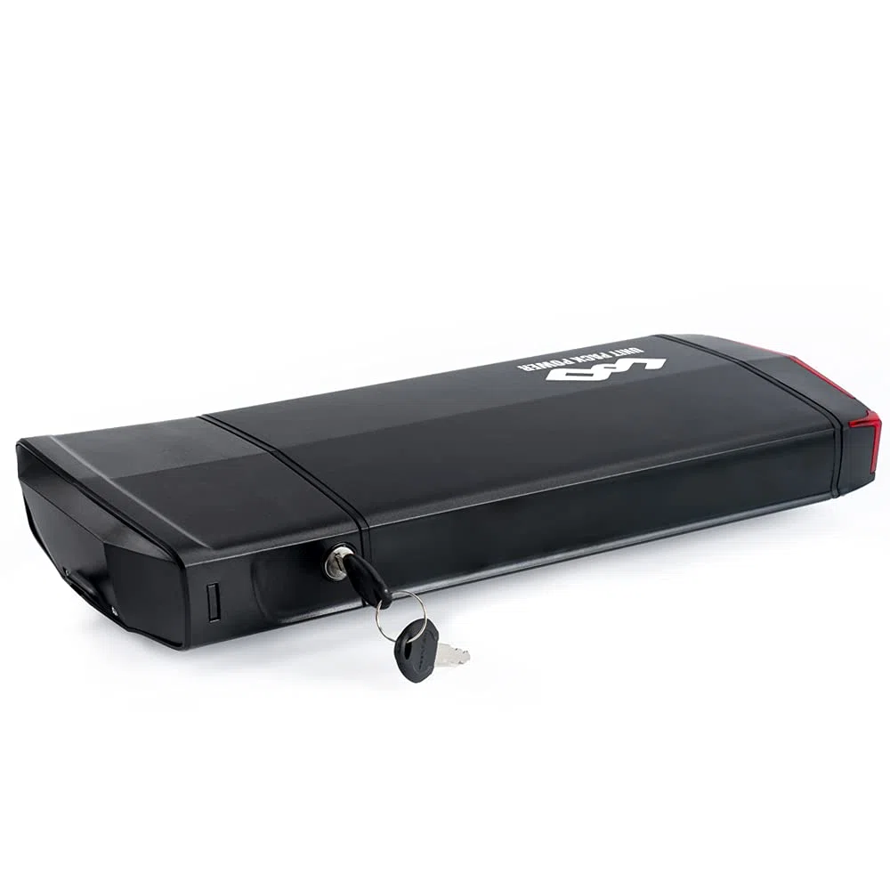 UPP Batterie de vélo de Porte-Bagages arrière pour vélo électrique/vélo électrique - Batterie au Lithium-ION pour 1000W 750W 500W Bafang Tongsheng et Autre Moteur(avec Chargeur,48V 36V)