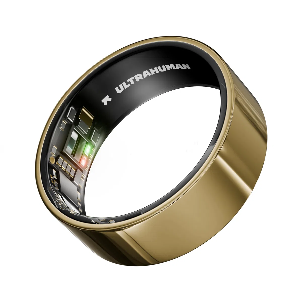 ULTRAHUMAN Ring AIR – Bague connectée de Suivi de santé, Choisissez d’Abord Votre Taille grâce au kit de Mesure ; Suivi du Sommeil ; Bague Intelligente pour Hommes et Femmes (Or Bionique, 7)