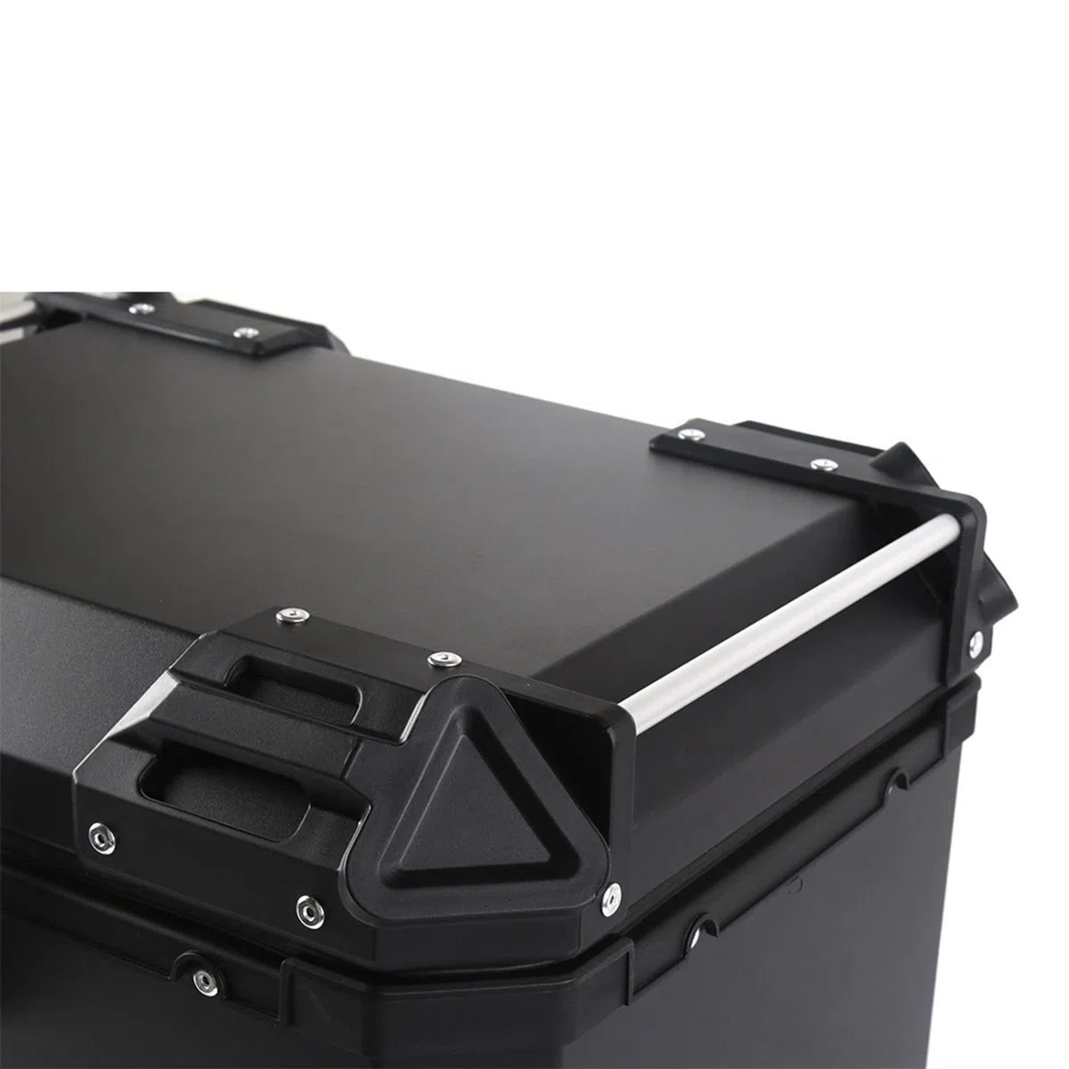 28L 36L 45L 55L 65L 80L 100L Top Case Moto Top Case Lock Storage Carrier Case Tail Box Système de dégagement Rapide Aluminium/Noir/D-100L Decoration