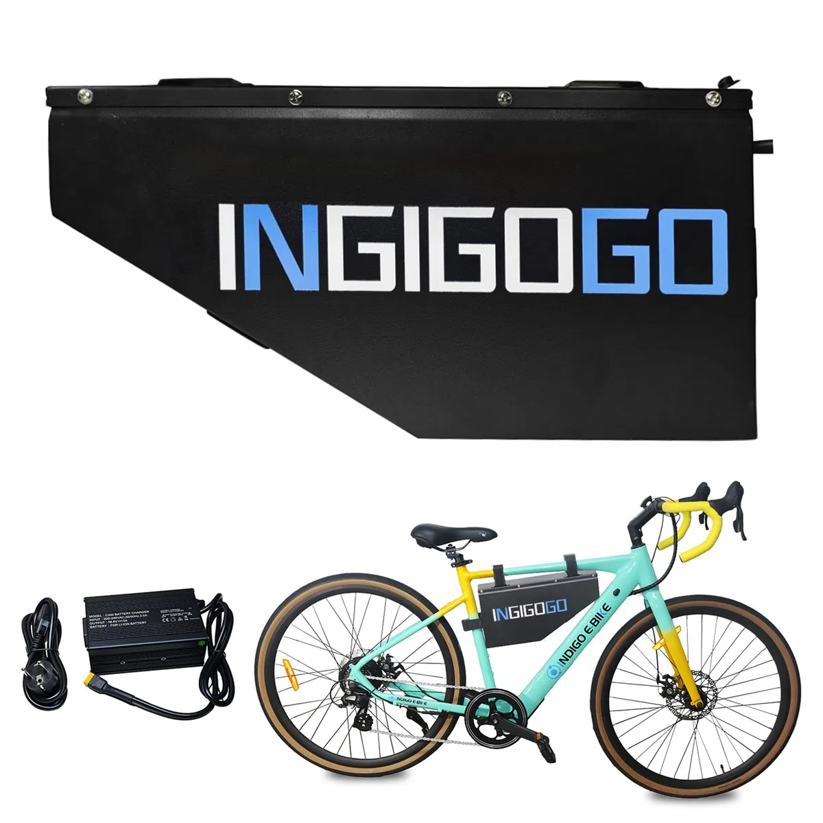 Batterie de vélo électrique 36V/48V/52V 13AH 15.6AH 20AH 35AH 45AH 50AH Lithium ION pour 250W 500W 750W 1000W 1500W Moteur,Personnalisation de Grande capacité kit de Conversion ebike Batterie