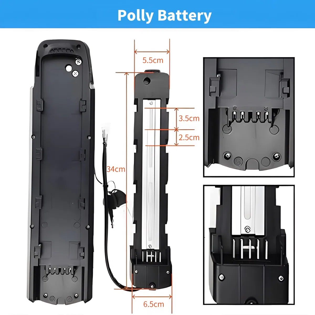 Batterie de vélo électrique 36V/48V/52V 13AH 15.6AH 20AH 35AH 45AH 50AH Lithium ION pour 250W 500W 750W 1000W 1500W Moteur,Personnalisation de Grande capacité kit de Conversion ebike Batterie