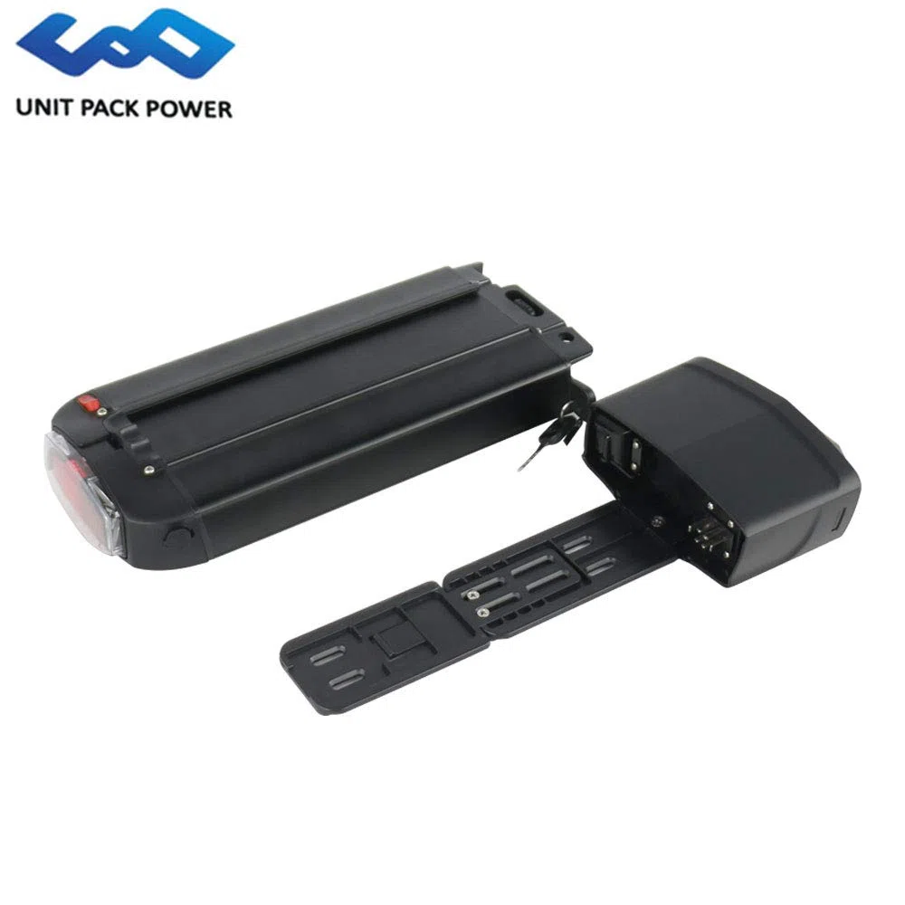 UPP Batterie de vélo de Porte-Bagages arrière pour vélo électrique/vélo électrique - Batterie au Lithium-ION pour 1000W 750W 500W Bafang Tongsheng et Autre Moteur(avec Chargeur,48V 36V)