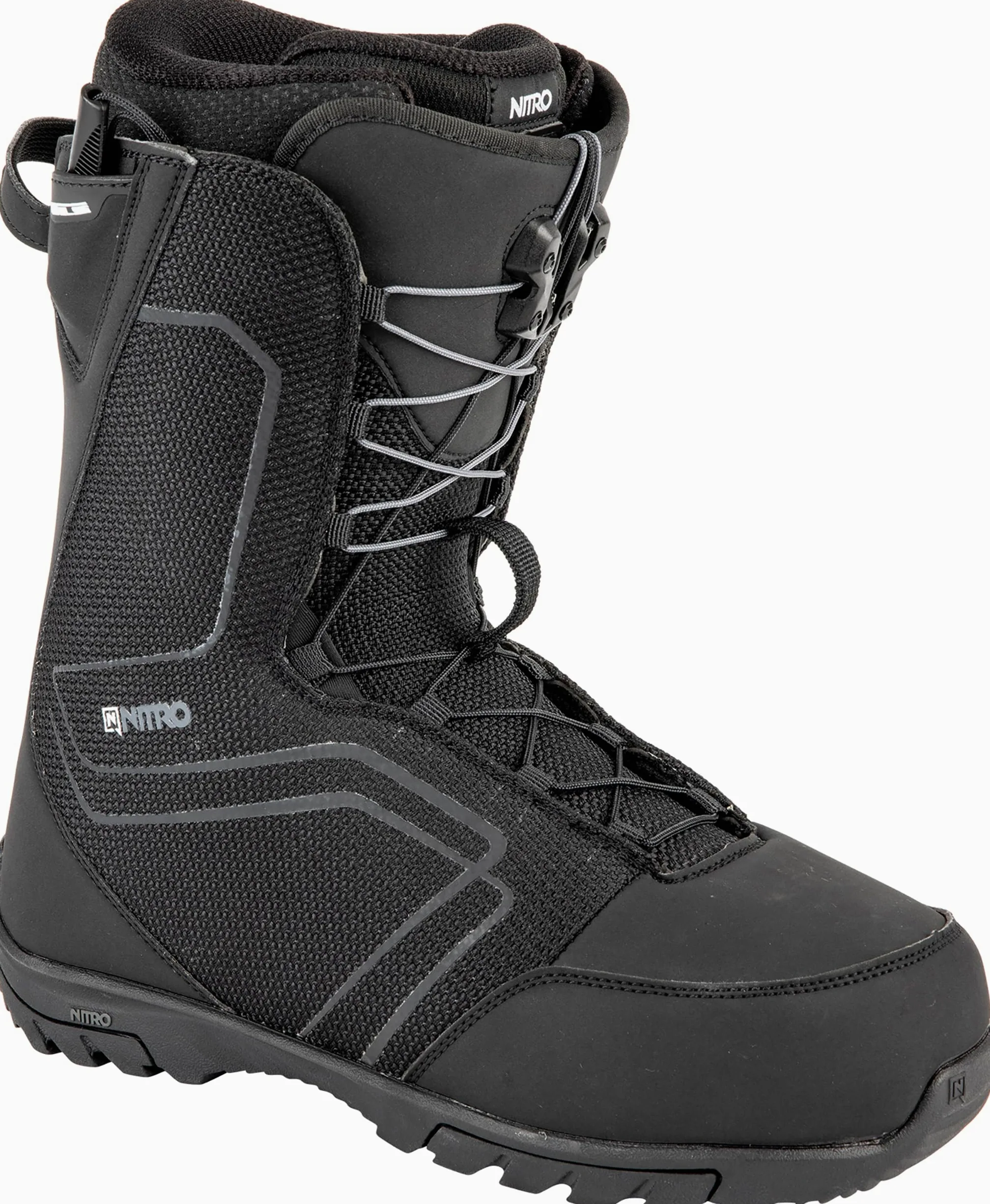 Nitro Snowboards Herren Sentinel TLS '23 All Mountain Freestyle Schnellschnürsystem Günstig Boot Snowboardboot, Bottes Hommes, True Black, MP 25.0 // EU 38 2/3 // US 7
