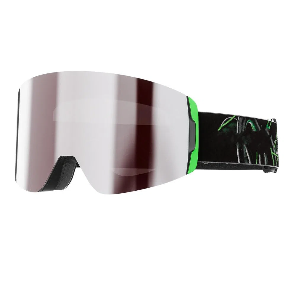 Lunettes de ski élégantes pour hommes et femmes, antibuée, magnétiques, à large champ de vision, pour la randonnée et l'alpinisme en plein air, avec protection contre le vent et les UV, argent cla