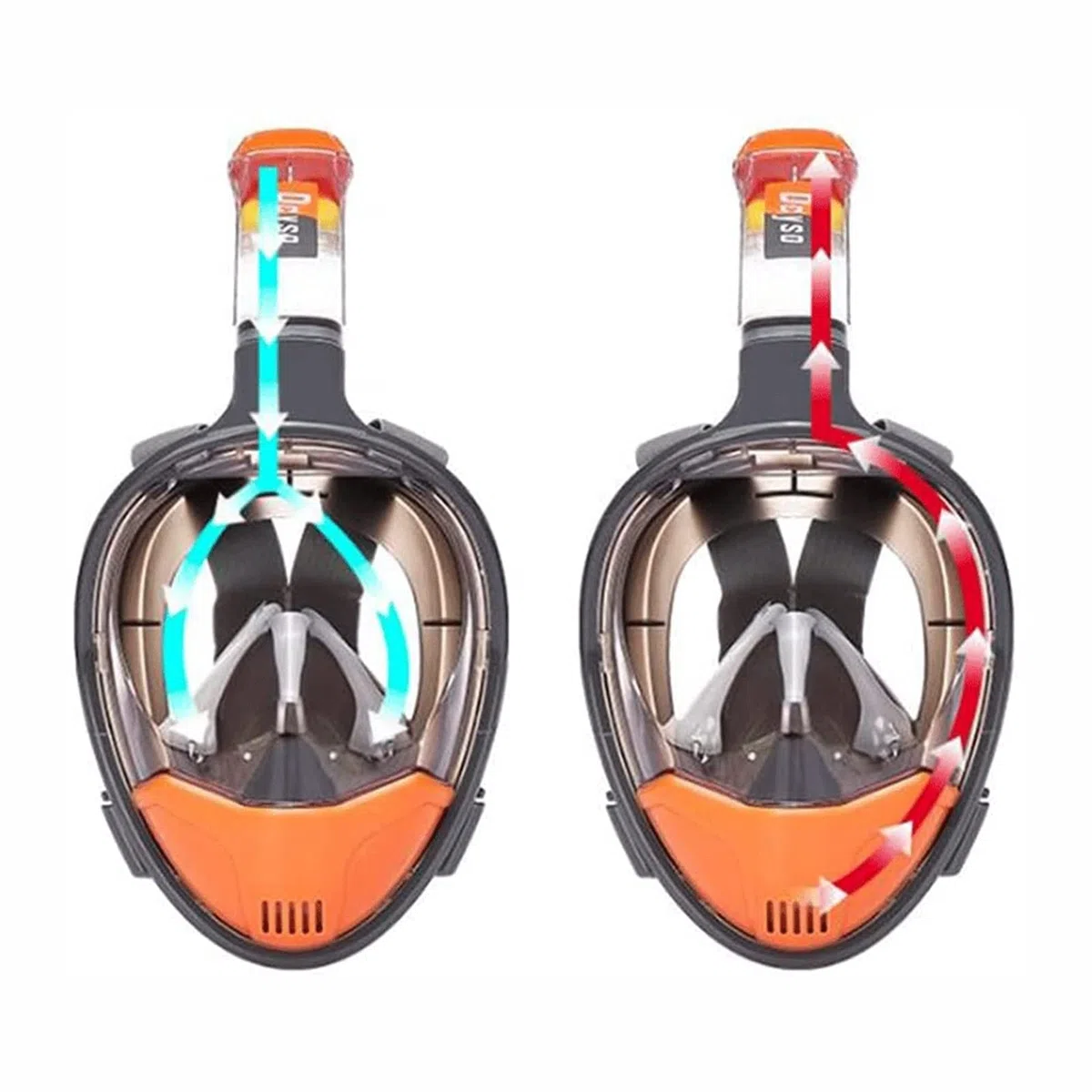 Masques de plongée Lunettes de plongée en apnée Équipement de plongée HD Unisexe en Silicone Lunettes de Natation Lunettes étanches et antibuée
