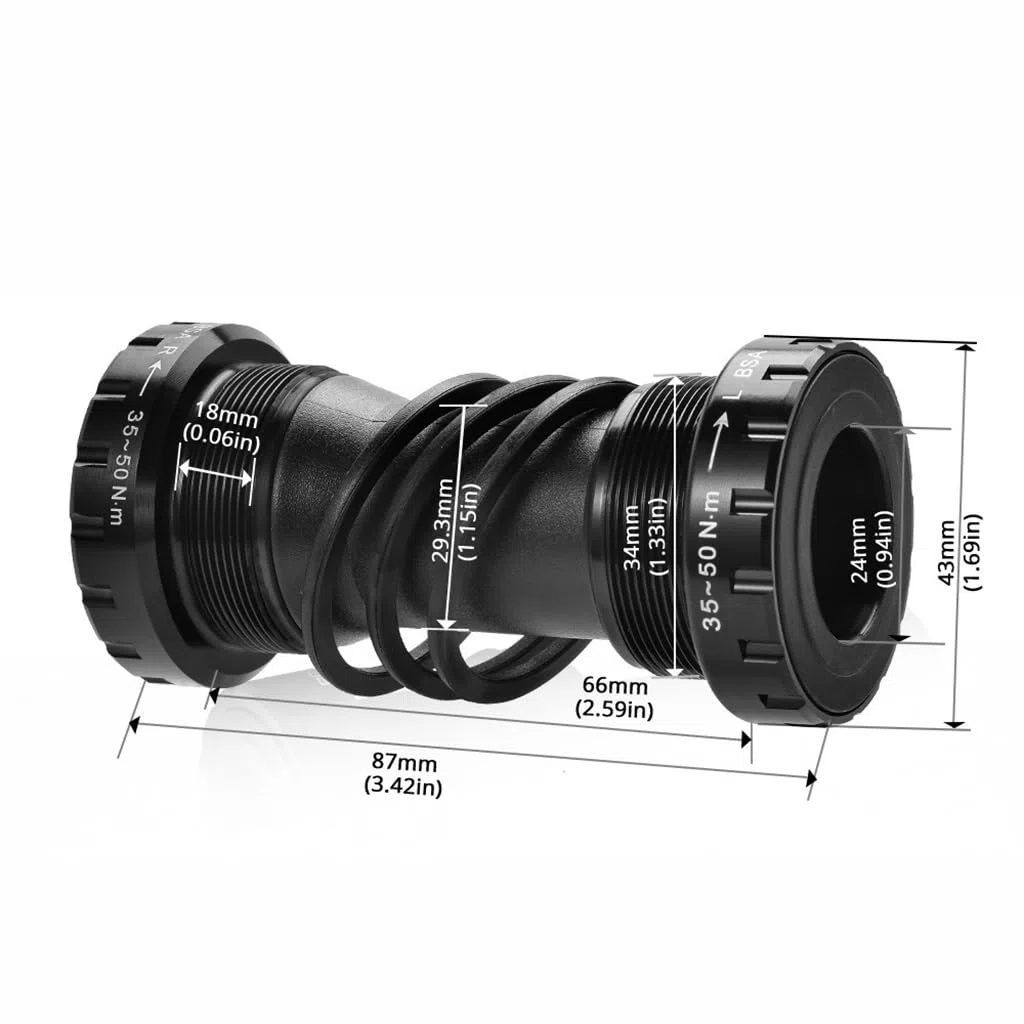 Pédalier intégré Creux pour vélo de Route, 165 à 175 mm, entraxe 130 BCD, Plateau Unique 48/52 Dents, Alliage, pour 8 ou 12 Vitesses, avec boîtier de pédalier.